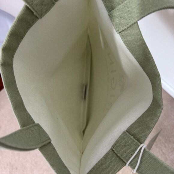 ORIGINS Olive Green Thick Canvas Reusable, Eco Friendly, Tote Bag - NWT - Picture 6 of 11
